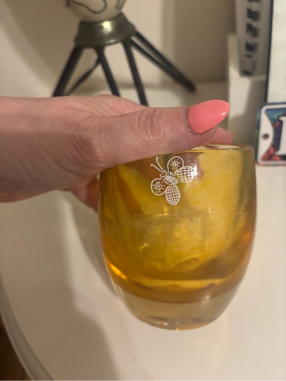 NWT Glassybaby Flutter By Candle Holder 💛🦋
